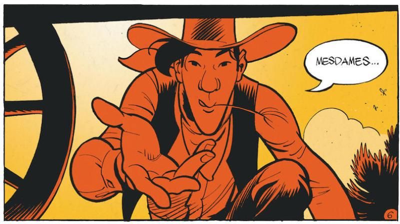 Extrait de Wanted Lucky Luke de Matthieu Bonhomme