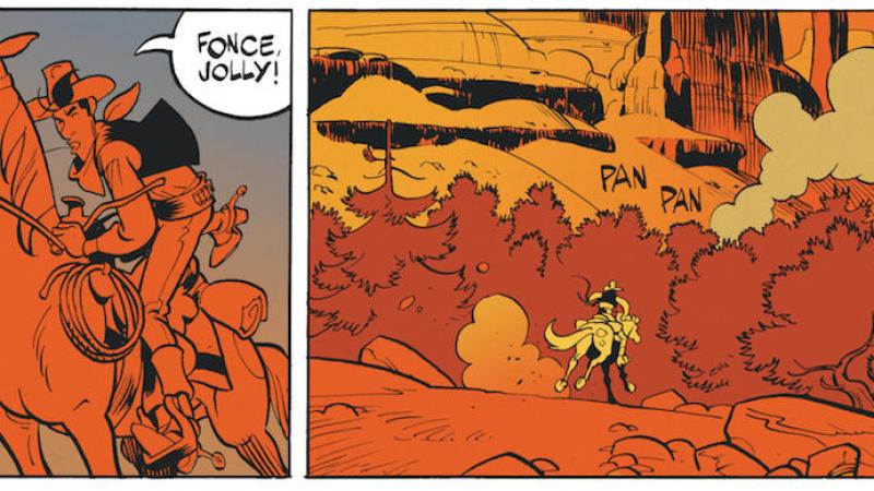 Extrait de Wanted Lucky Luke de Matthieu Bonhomme