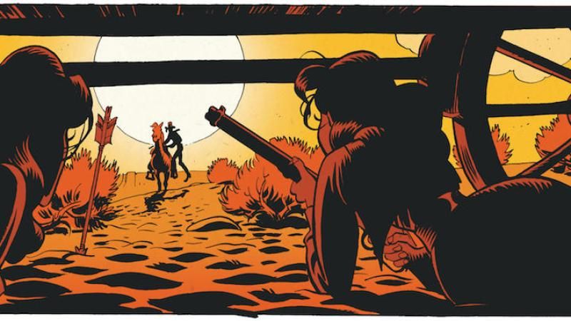 Extrait de Wanted Lucky Luke de Matthieu Bonhomme