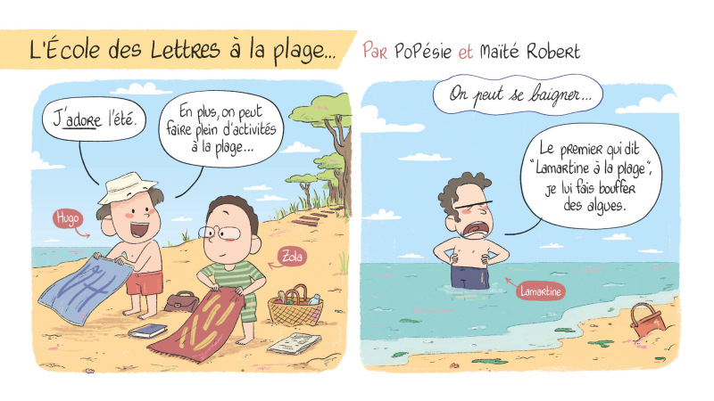 L'école des lettres à la plage 