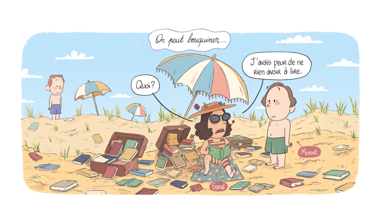 L'école des lettres à la plage de Popésie et Maïté Robert