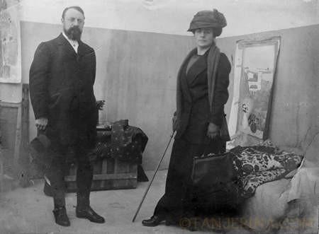 Henri Matisse et sa femme à Tanger en 1912
