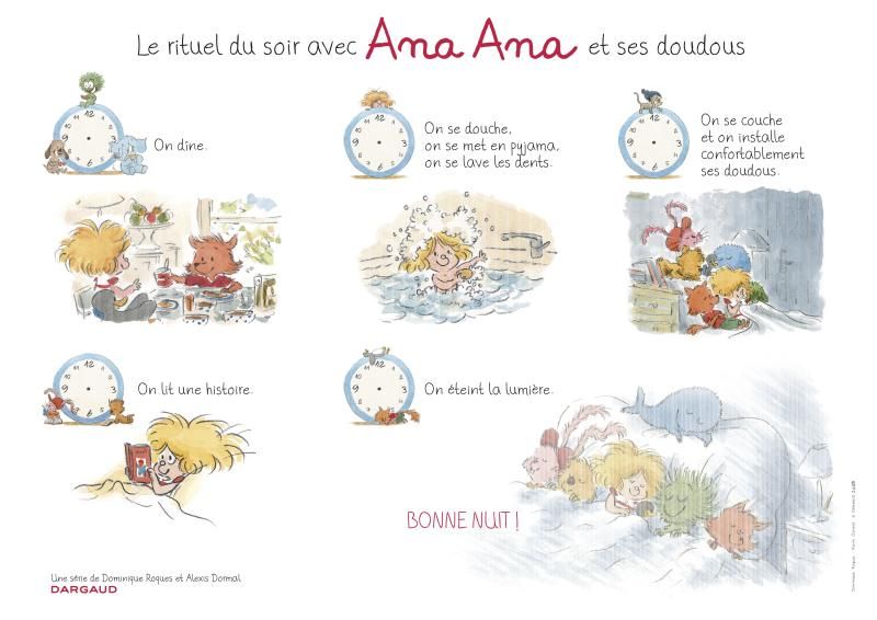 Le rituel du soir avec Ana Ana et ses doudous