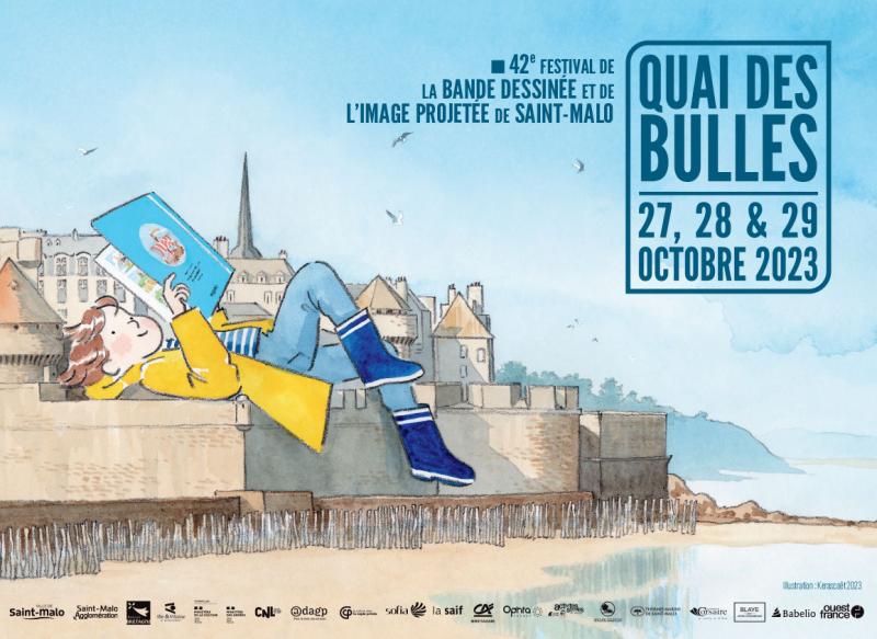 Les Kerascoet réalisent l'affiche du Festival Quai des Bulles 2023