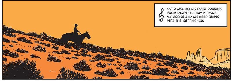 Lucky lonesome cowboy