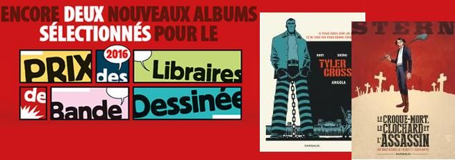 Tyler Cross / Stern : nommés au Prix des Libraires de Bande Dessinée