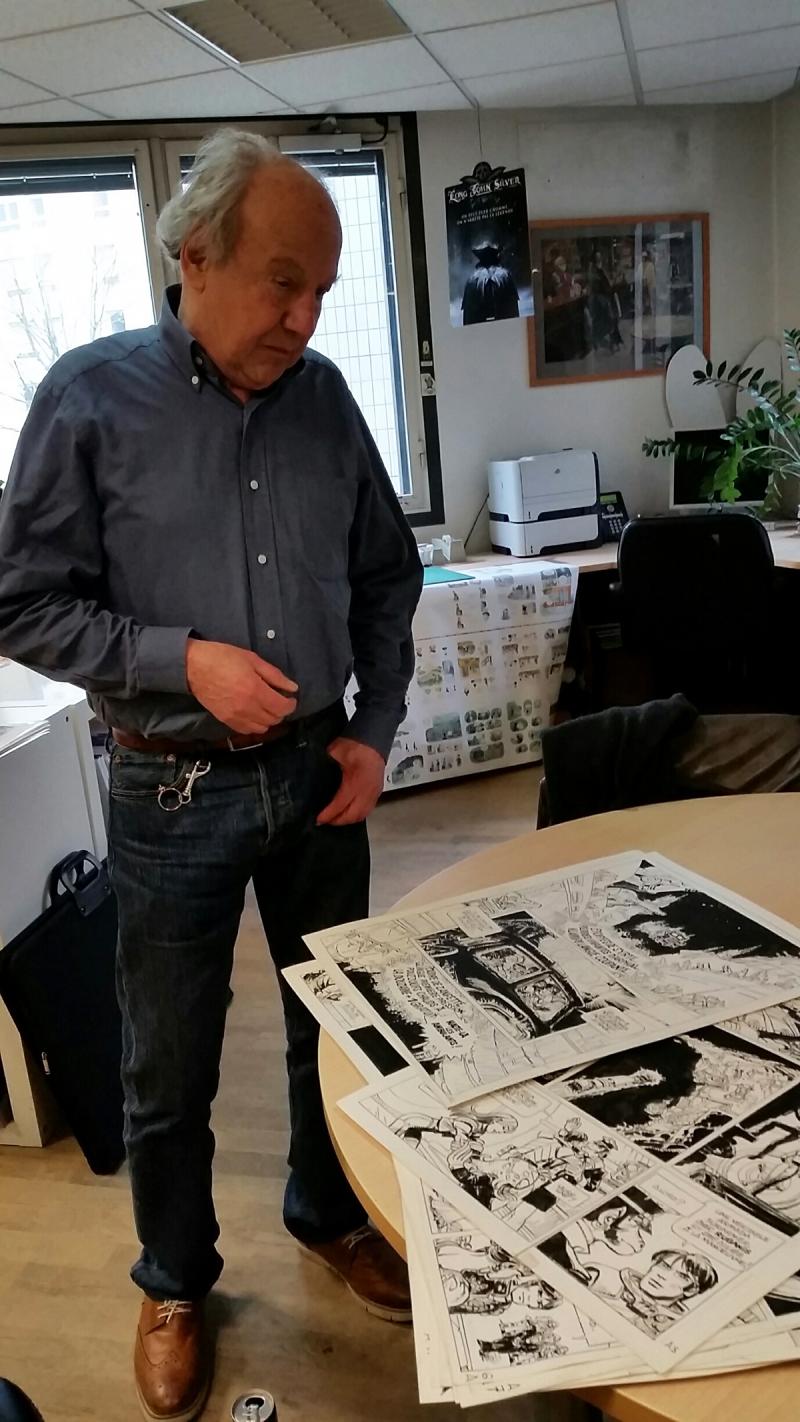 Jean-Claude Mézières au Studio Dargaud