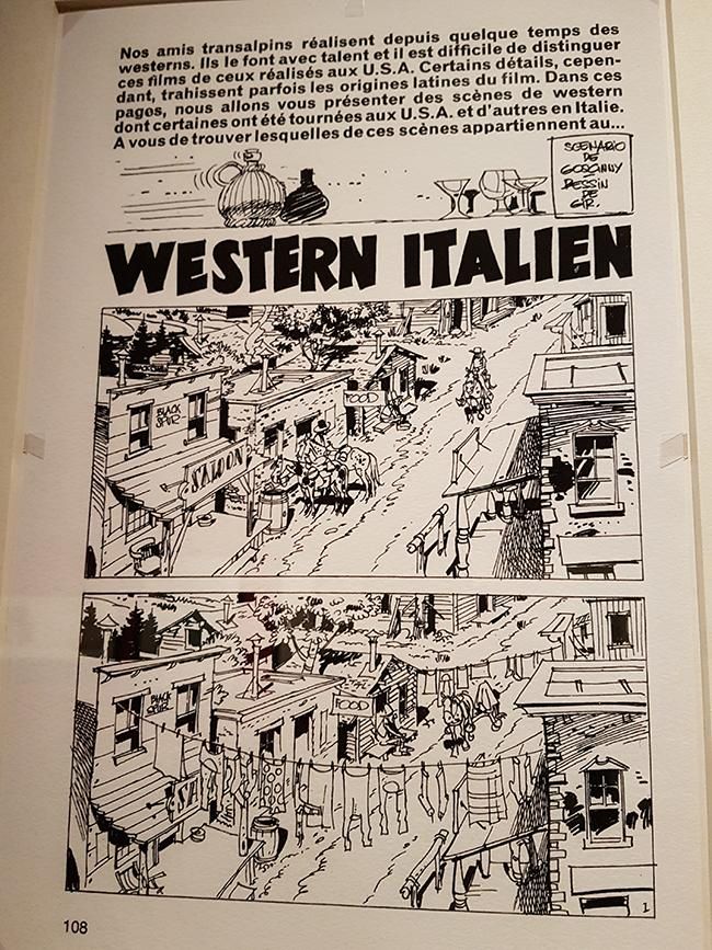 René Goscinny était un grand amateur de Western, ici une des 4 planches de l'histoire écrite pour Gir (Jean Giraud) et parue dans Super Pocket Pilote n°1 en 1968