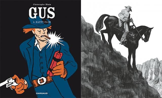 Edition classique et édition noir et blanc du tome 4 de Gus (en librairie)