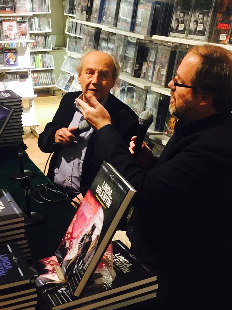 Jean-Claude Mézières et le traducteur suédois de Valerian et Laureline